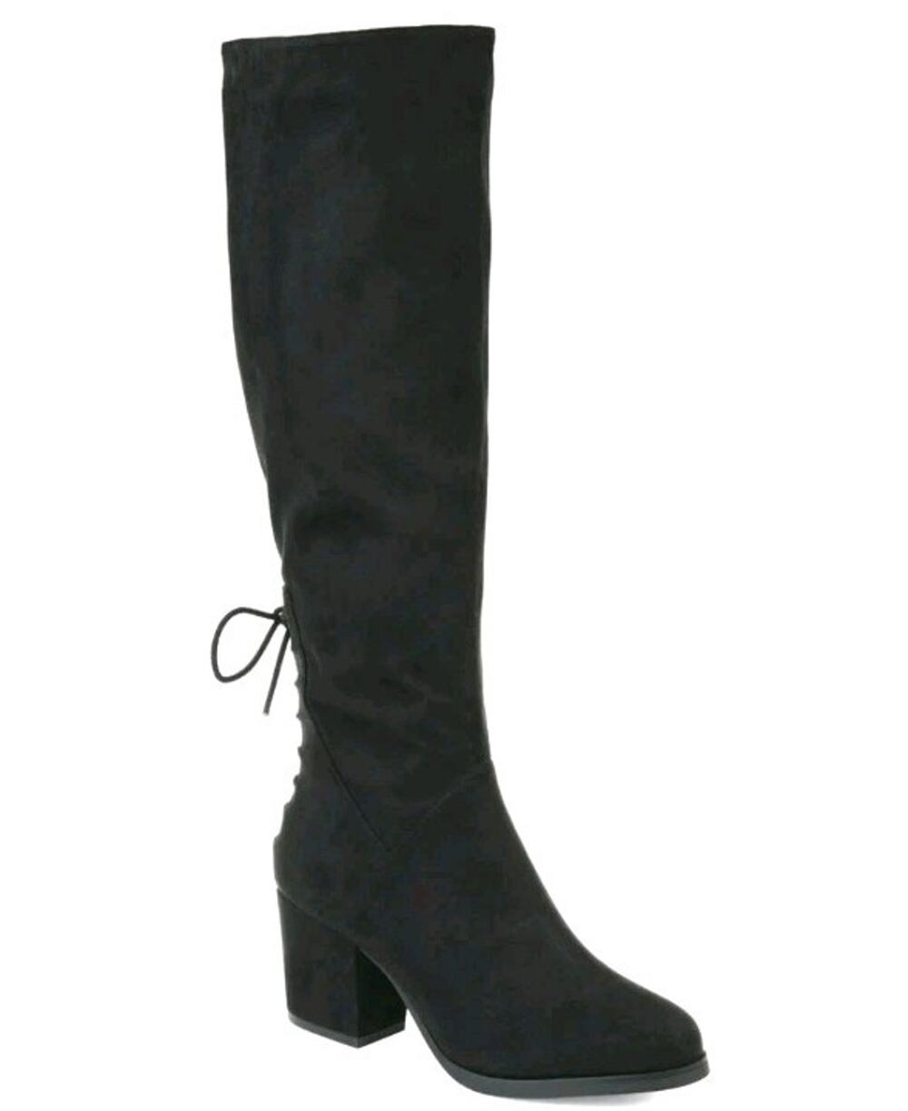 Journee Collection~Woman Size 8.5M~ Black Leeda Tru Comfort Knee High Boots NWOB